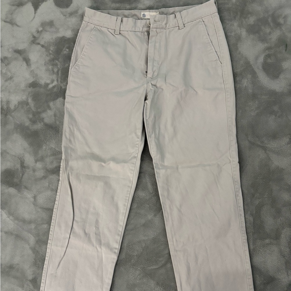 J. Crew Men's Stone Khakis